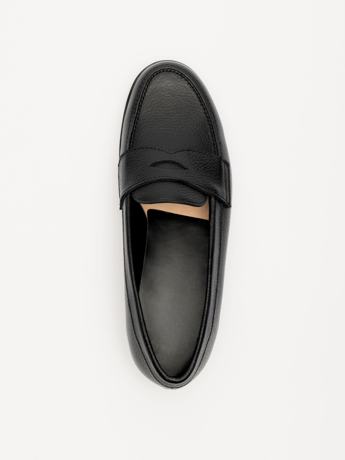 The Ivy Loafer - Black Grain – Aveltero men's footwear