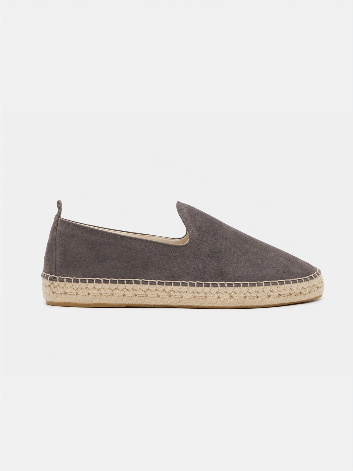 The Espadrille - Light Grey Suede – Aveltero men's footwear