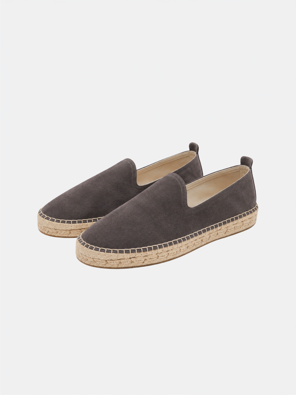 The Espadrille - Light Grey Suede – Aveltero men's footwear