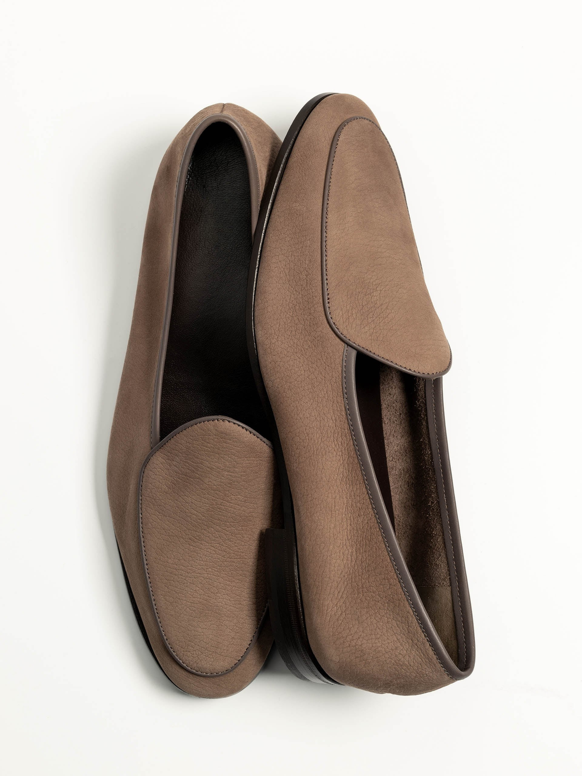 The Belgian Loafer - Taupe Nubuck - Unlined – Aveltero men's footwear