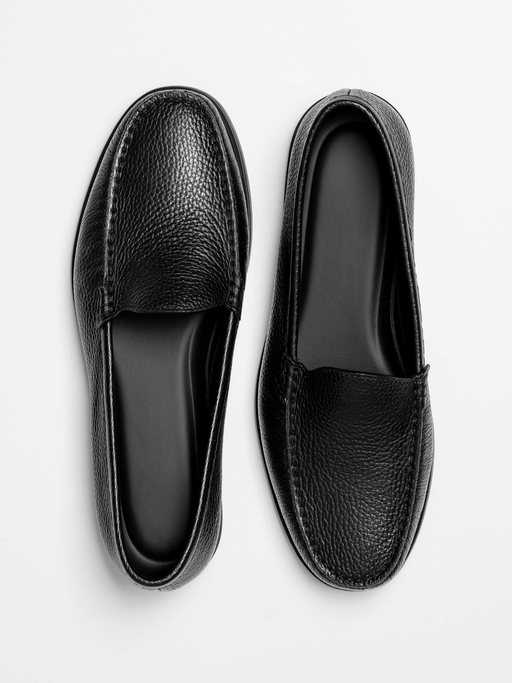 The Venetian Loafer - Black Grain – Aveltero men's footwear