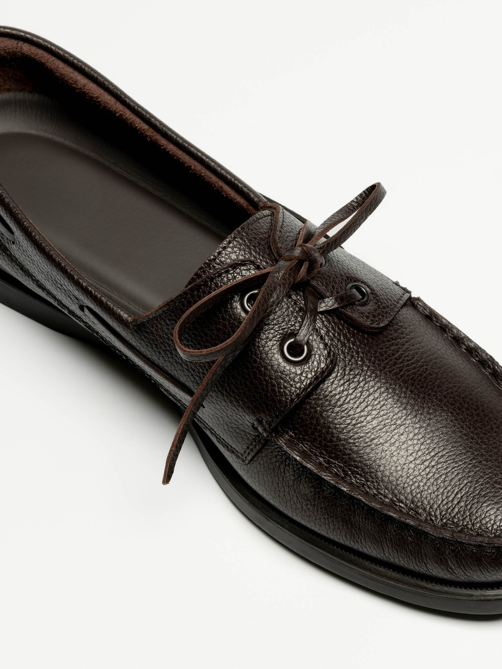 The Boat Shoe - Brown Grain – Aveltero men's footwear