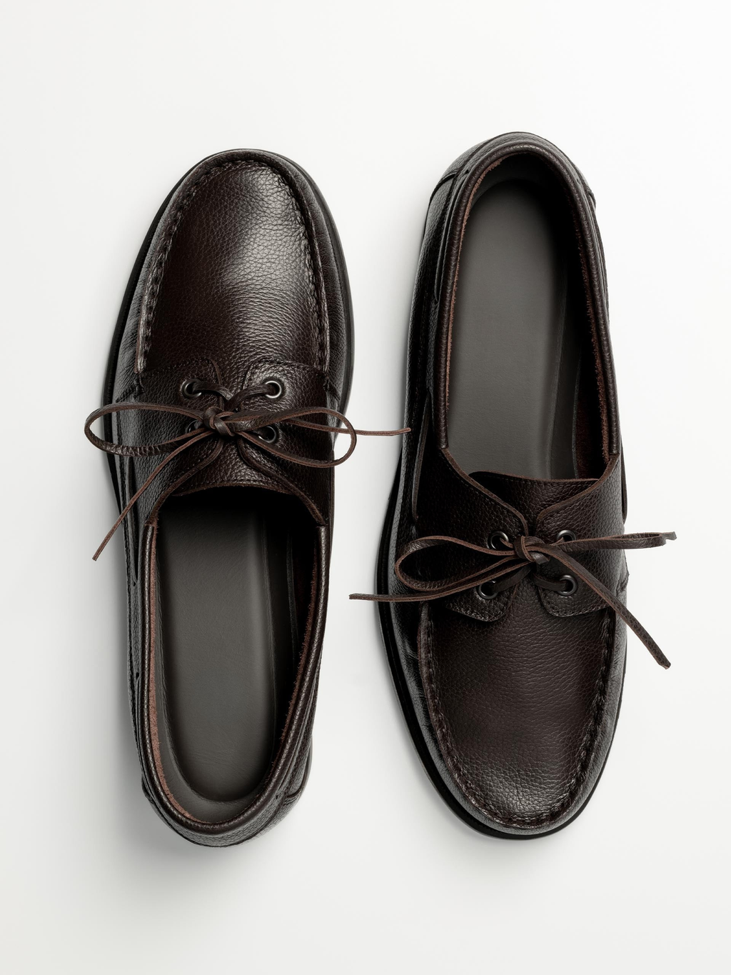 The Boat Shoe - Brown Grain – Aveltero men's footwear