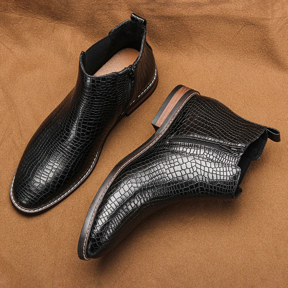 The Sterling — Croc Black