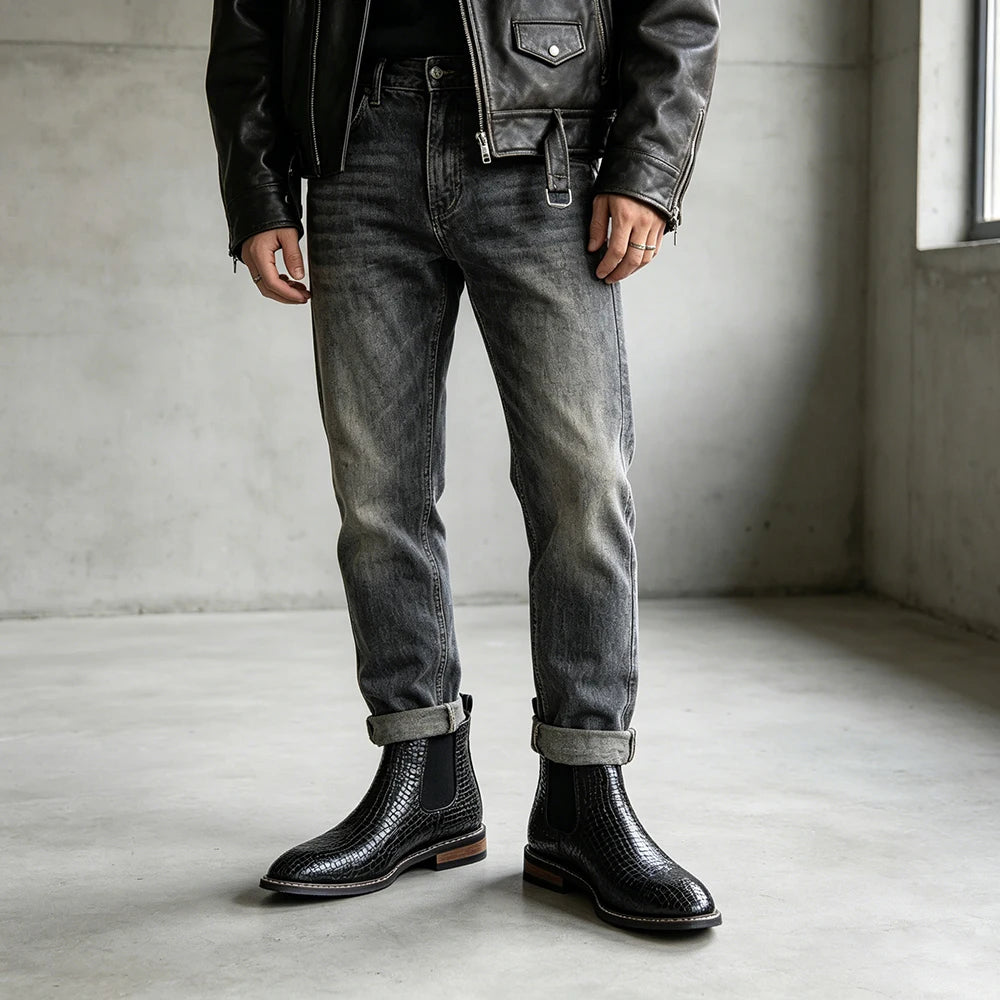 The Sterling — Croc Black