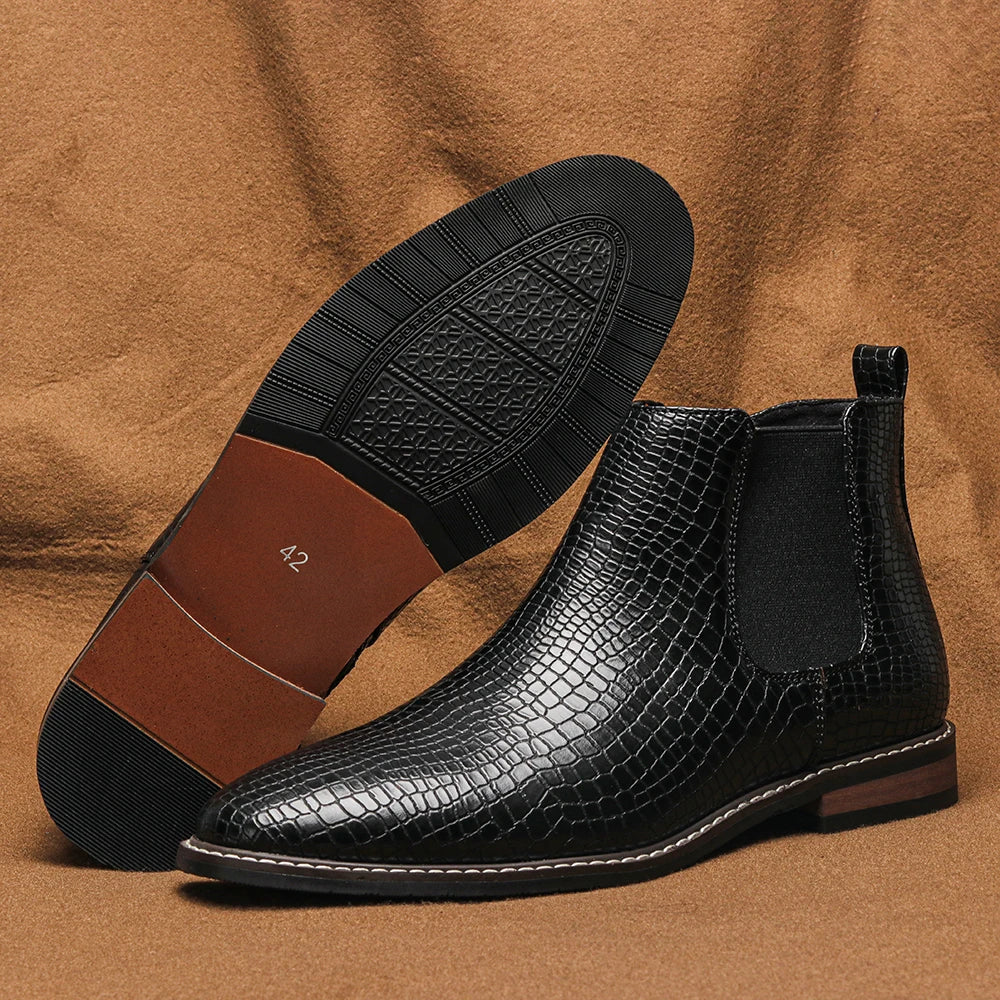 The Sterling — Croc Black