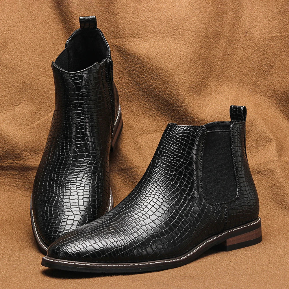 The Sterling — Croc Black