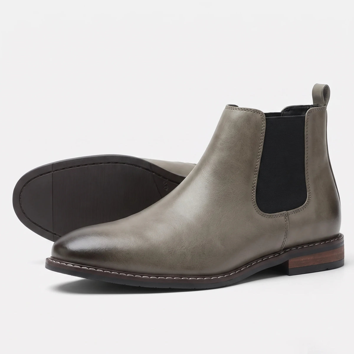 The Sterling — Chelsea Boot with Contrast Heel