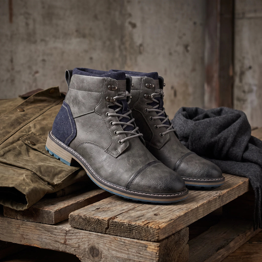 The Garrison — Lace-Up Retro Work Boot