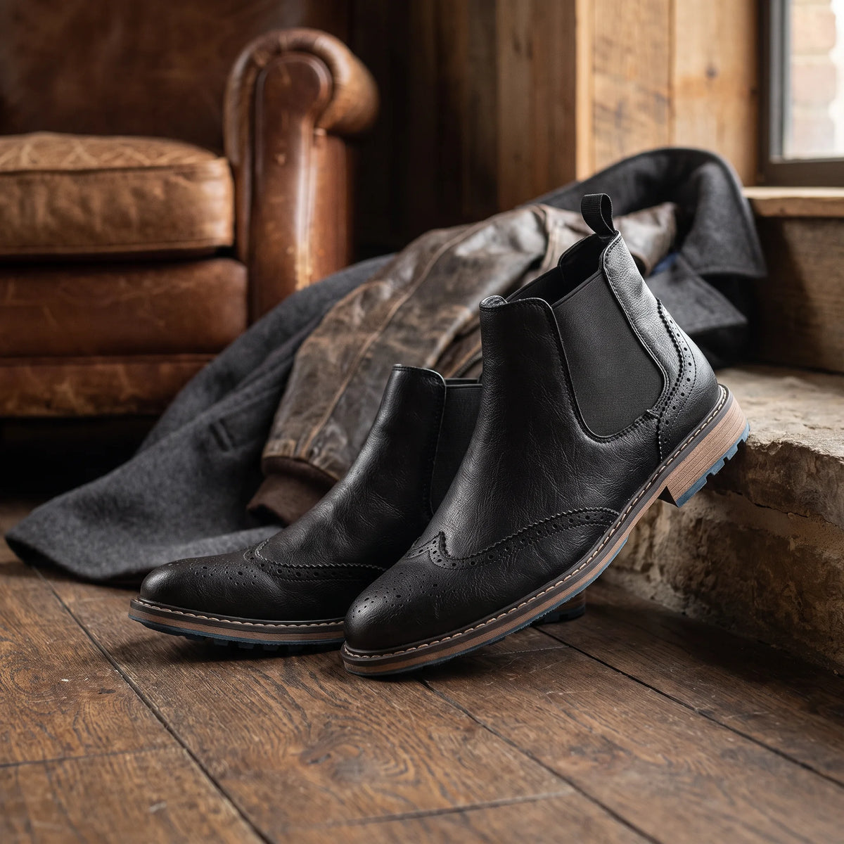The Fairfax — Brogue Chelsea Boot