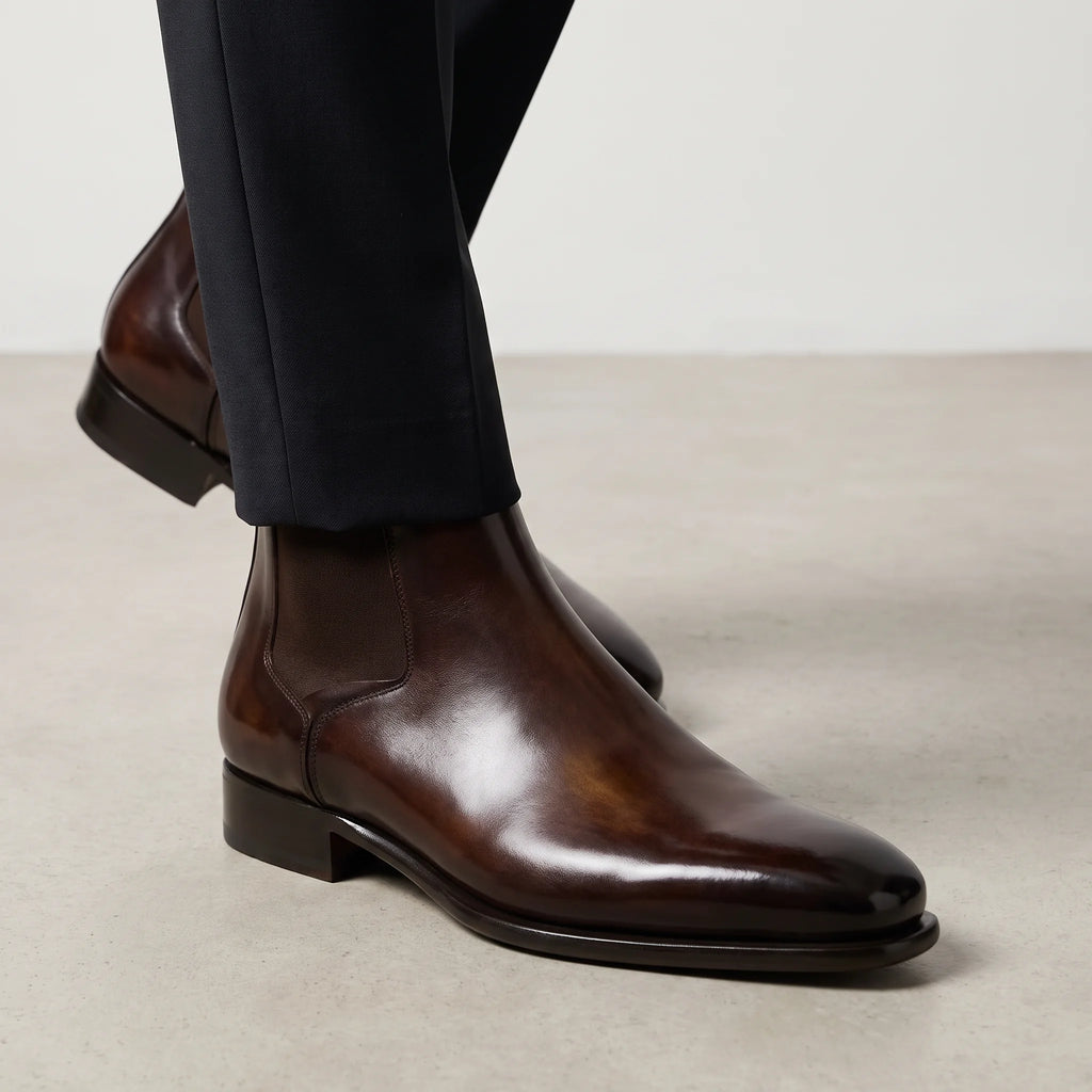 The Alderman — Burnished Leather Chelsea Boot