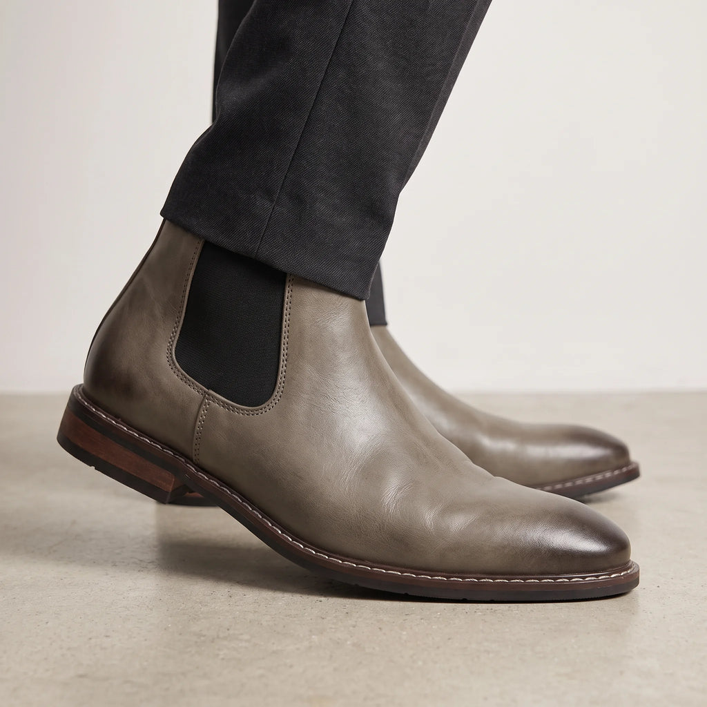 The Sterling — Chelsea Boot with Contrast Heel